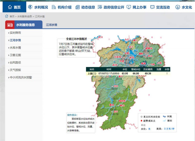 上饒水情2022.7.7