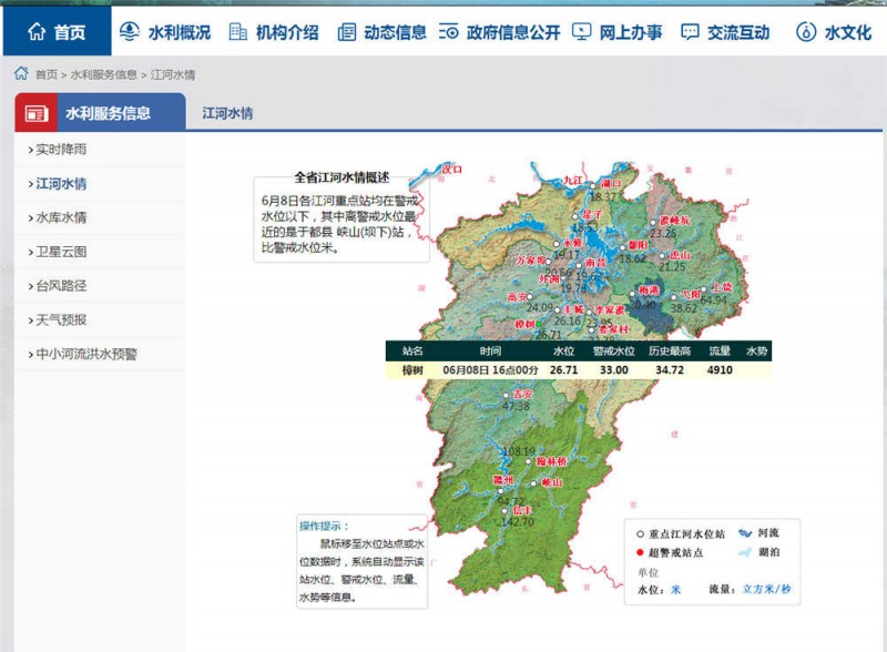 樟樹水情2022.6.8